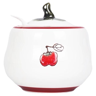 顺祥陶瓷猪油罐家用可放冰箱厨房食品级储油罐耐高温油泼辣子罐子