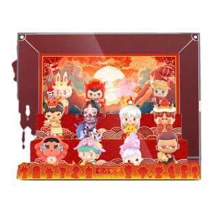 KGBOXPOPMART泡泡玛特MOLLY龙吟献瑞亚克力展示盒模型收纳展示盒