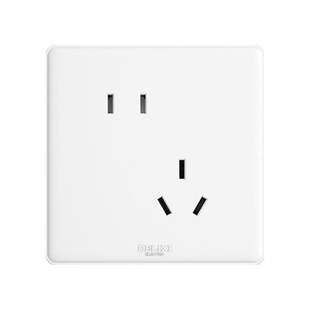 德力西开关插座86型面板双控三USB一开五孔家用5带空调16a墙壁多0