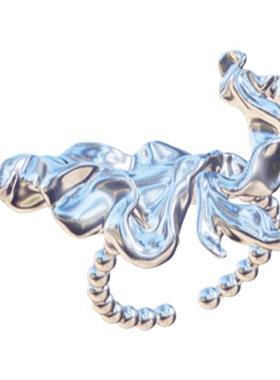 氛围感roole女白金原创戒指高级