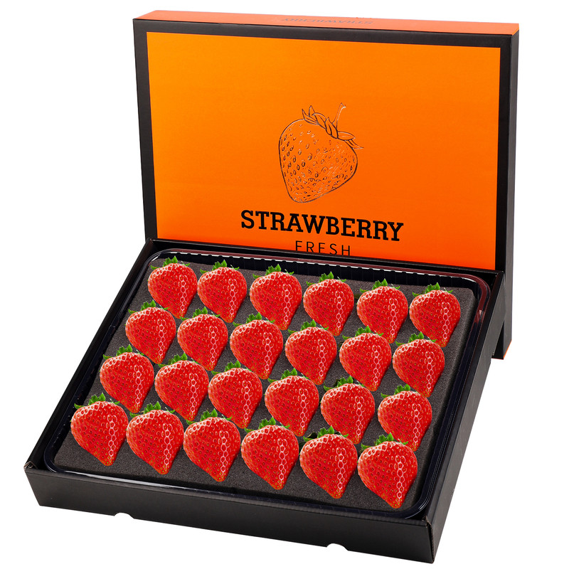 顺丰空运 丹东99大草莓新鲜水果辽宁产地直发5斤九九红颜奶油礼盒