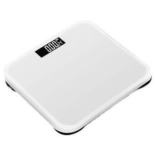 白色电子秤精准家用人体体重秤成人专用30CM加厚健康耐用充电秤
