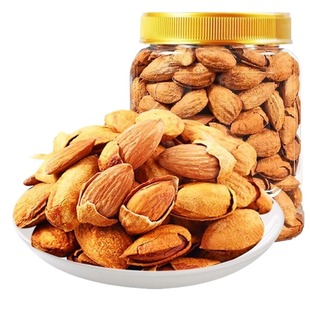 巴旦木坚果500g巴达木扁桃仁干果零食原味奶香果仁健康年货去壳