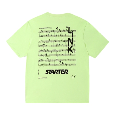 STARTERT恤纯色复古新款男女同款宽松显瘦百搭印花纯棉短袖上衣