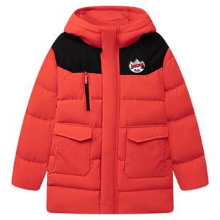 【商场同款】361°童装男童中长羽绒服2025年冬季新款小童外套