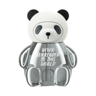 不畏熊吸管杯Tritan女生杯子儿童水杯上学专用可爱熊猫大肚杯水壶