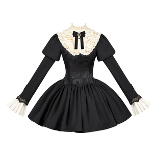 【旧约】withpuji原创设计长短款op接袖假领口水巾双子多穿lo秋