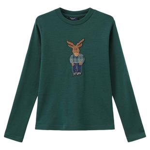 挪威WoolLand美利奴羊毛速干衣儿童套装吸湿排汗男童运动内搭卫衣