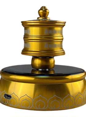 家用合金转金桶车载太阳能装饰