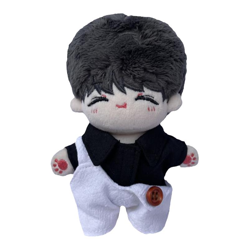现货娃衣10cm/15cm/20cm棉花娃娃衣服衬衫背带裤海星体正常体套装