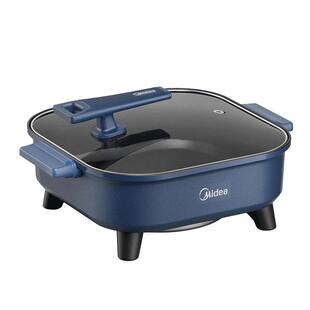 美的电火锅家用大容量电煮锅6L电热锅麦饭石电炖锅电炒锅电蒸锅