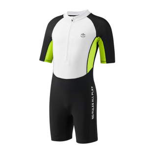 361儿童泳衣男童中大童青少年2025新款专业连体初中生男孩游泳衣