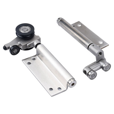 无下轨304不锈钢折叠门吊轮推拉折叠木门静音滑轮配件无需下轨道