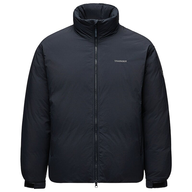 坦博尔羽绒服冬季男短款2025年新款加厚保暖立领商务时尚百搭外套