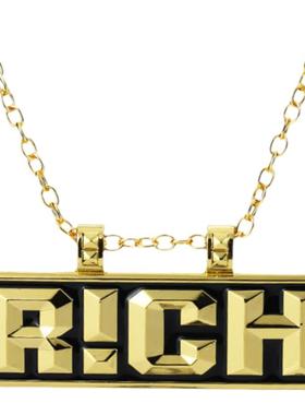 钛钢rich项链潮流男说唱大金链子