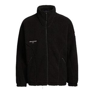 阿迪达斯情侣款冬季新款仿羊羔绒立领保暖运动休闲夹克外套IQ1366