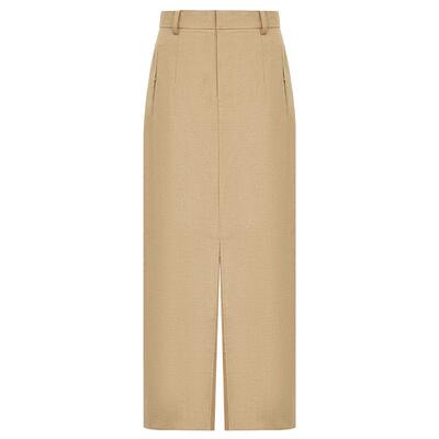 智性衣橱气质开叉半裙