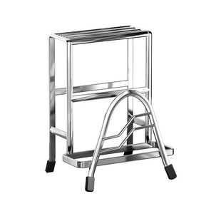 厨房刀架置物架台面多功能菜刀砧板锅盖一体收纳架菜板刀具放置架