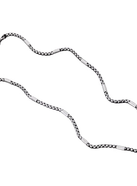 男士项链钛钢女锁骨链嘻哈潮牌小众设计感港风男生不褪色新款链子