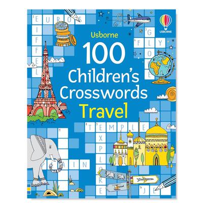 【PCW】100个儿童填字游戏旅游/单词谜题与游戏/数字谜题与游戏可单拍英文儿童趣味进口原版外版书6-9岁100 Children's Crosswords