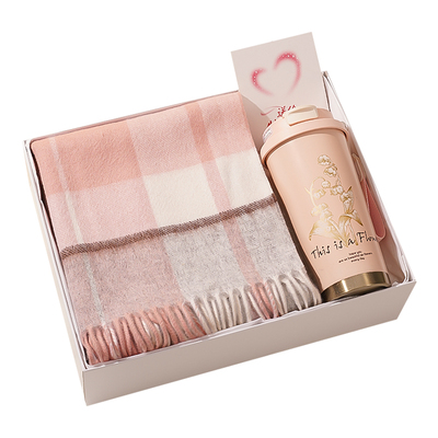 100纯羊毛围巾圣诞生日礼物