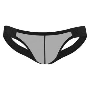 店主实拍男士三角大包双丁性感内裤氨纶超薄半透明后空免脱提臀