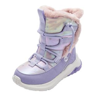 巴拉巴拉童鞋雪地靴男女童高筒加绒儿童户外运动靴2025冬新款靴子