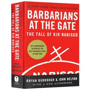 正版 门口的野蛮人 英文原版 Barbarians at the Gate 华尔街商战纪实 美国商学院教材 进口书籍 英文版