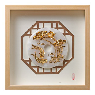 平安扣玉石摆件客厅玄关装饰搬家乔迁新居礼品光荣退休礼物纪念品