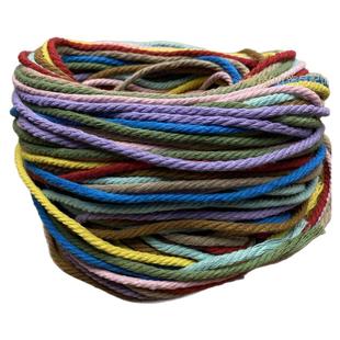 手搓棉线礼包10色各5米3.0组合藏式文玩流苏穗子耐磨手工编织手绳