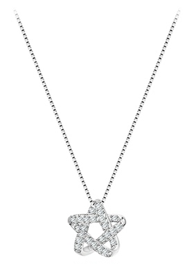 S925纯银星星项链女轻奢小众高级