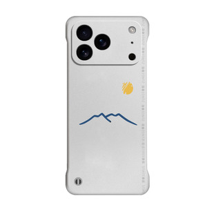 太阳月亮适用苹果17promax手机壳简约iphone16pro散热Air套14硬壳15防摔13透明18por无边框x情侣se2创意8plus