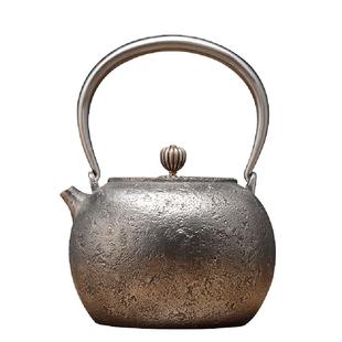 龟寿堂铁壶纯手工日本原装进口南部铁壶烧水壶家用无涂层铸铁壶