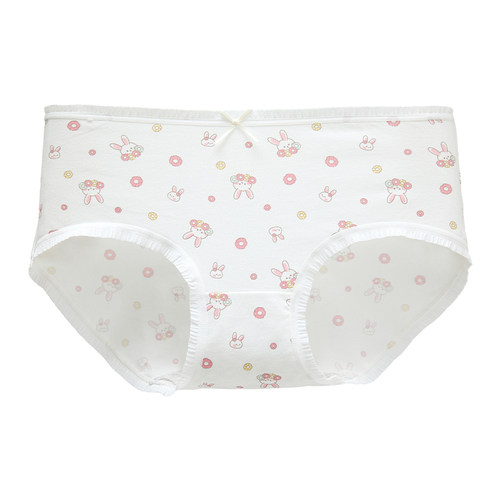 六只兔子A类棉内裤女7A抑菌纯棉底裆短裤中腰全包臀女士三角裤
