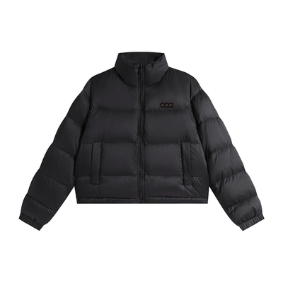 短款羽绒服女冬白鸭绒面包服外套