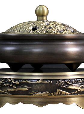 香炉纯铜家用室内小号仿古