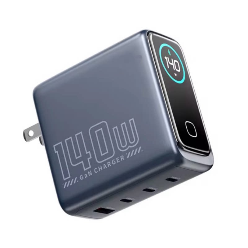 140W 氮化镓数显充电器 多口 PD 超级快充 折叠便携桌面充 适用安克华为苹果小米 OPPOvivo 随身闪充