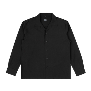 Liberty Kostume 莫兰迪衬衫宽松休闲情侣古巴领港风纯色衬衫男