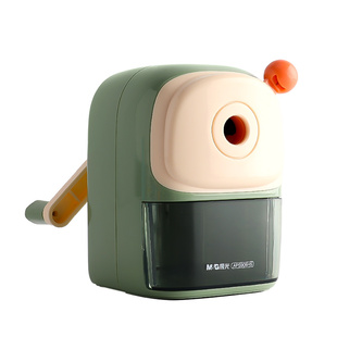 晨光大孔径卷笔刀便携款加粗洞洞铅笔削笔器手摇男女孩小学生专用自动进铅旋刨绞笔刀大口径专用铅笔削笔机