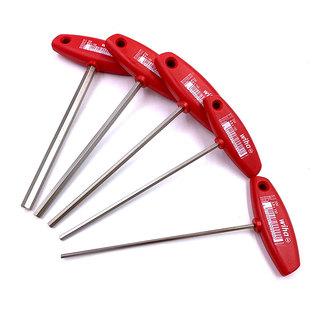 德国wiha威汉334进口平头内六角T柄扳手 公制加长T型内六方螺丝刀