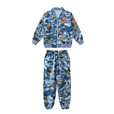 纯棉儿童迷彩服特种兵套装军训服