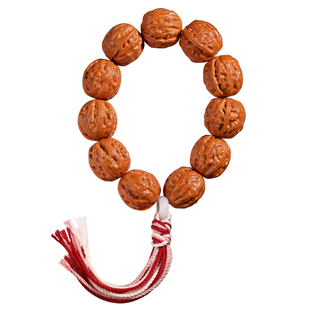 门头沟京八棱核桃手串野生小核桃粗筋手持盘玩正圆矮桩文玩小秋子