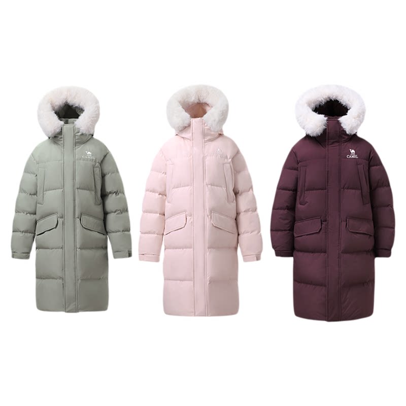 骆驼女装黑钻5Plus羽绒服男女款冬新款加厚面包服外套旗舰店正品