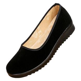 和韵祥老北京布鞋女款酒店客房保洁专用工作鞋软底防滑女士上班鞋