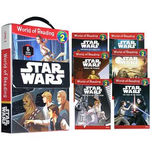 英文原版 迪士尼星球大战World of Reading Star Wars Boxed Set: Level 2 盒装6册 儿童分级阅读图画故事绘本 男生喜爱 4-8岁