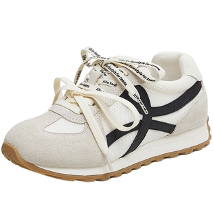 天美意网面透气厚底阿甘德训鞋女休闲运动鞋秋季新款KG105CM5