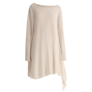 小着暖冬 LK9 和煦沙色宽幅羊绒衫 特暖轻细 自在轻舞