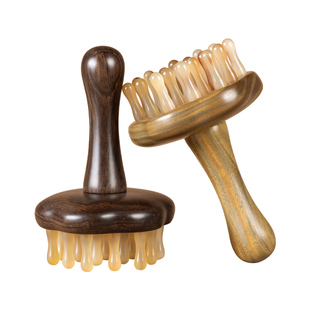 羊角经络刷带脉腹部肚子按摩梳全身通用疏通神器腿部肝经刮痧工具