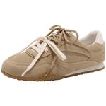 周雨彤孙千同款百丽咖啡豆休闲鞋新款复古芭蕾德训鞋子3QS21CM5