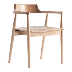 2026新款北欧实木广岛椅餐椅家用简约靠背椅子扶手椅书桌椅餐桌椅
